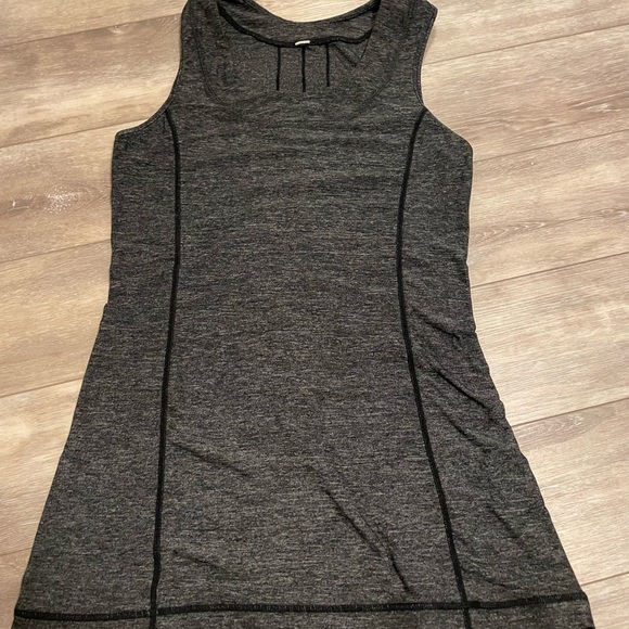 Lululemon Athletica run free tank Heathered black/grey size 4 - Picture 6 of 6